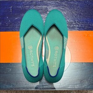 Rothy's Vibrant Green Flats